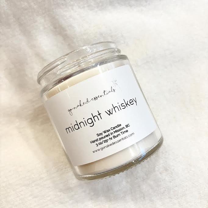 MIDNIGHT WHISKEY 3OZ CANDLE
