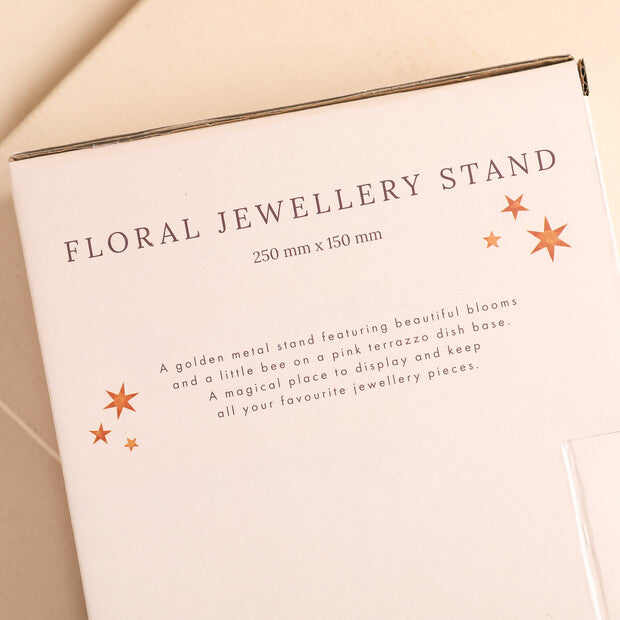 FLORAL TERRAZO JEWELRY STAND