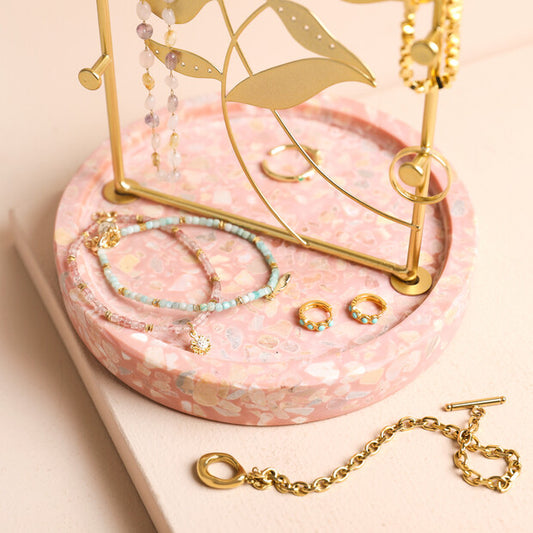 FLORAL TERRAZO JEWELRY STAND