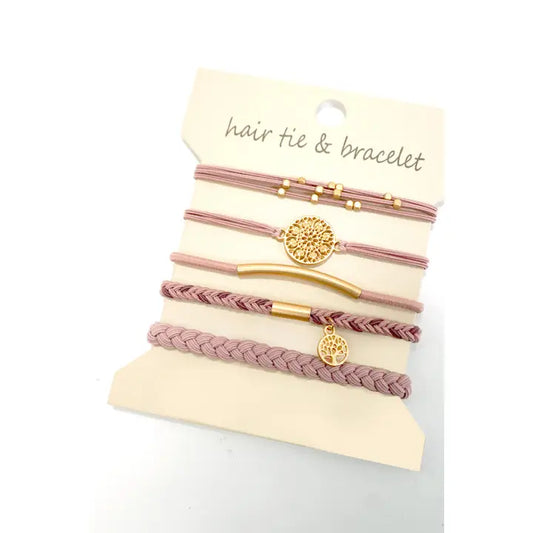 BOHO BRACELET/HAIR TIE PACK
