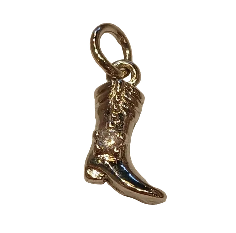SILVER MINI COWBOY BOOT