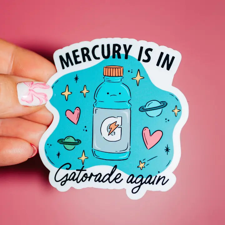 'MERCURY IN GATORADE' STICKER