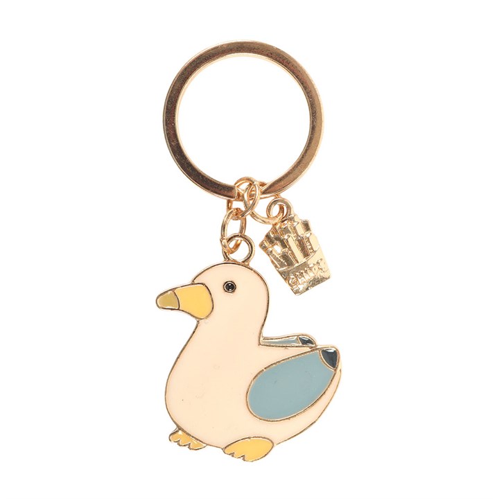 SEAGULL AND CHIPS KEYCHAIN