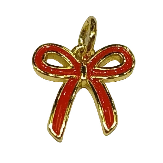 RED BOW CHARM