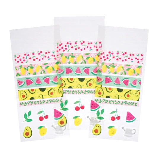 SUMMER FRUITS WASHI STICKERS
