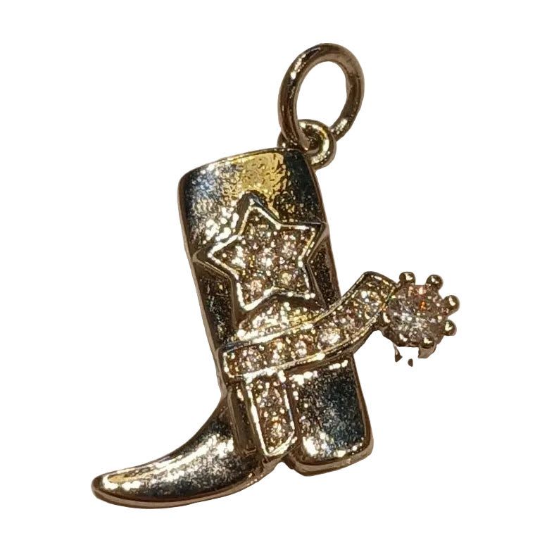 COWBOY BOOT W/CRYSTAL SPUR