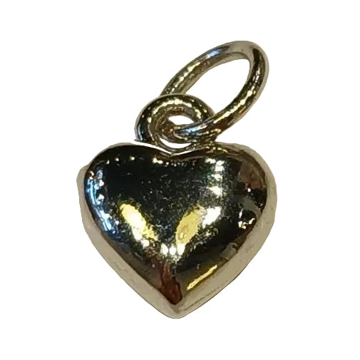 SILVER BUBBLE HEART CHARM