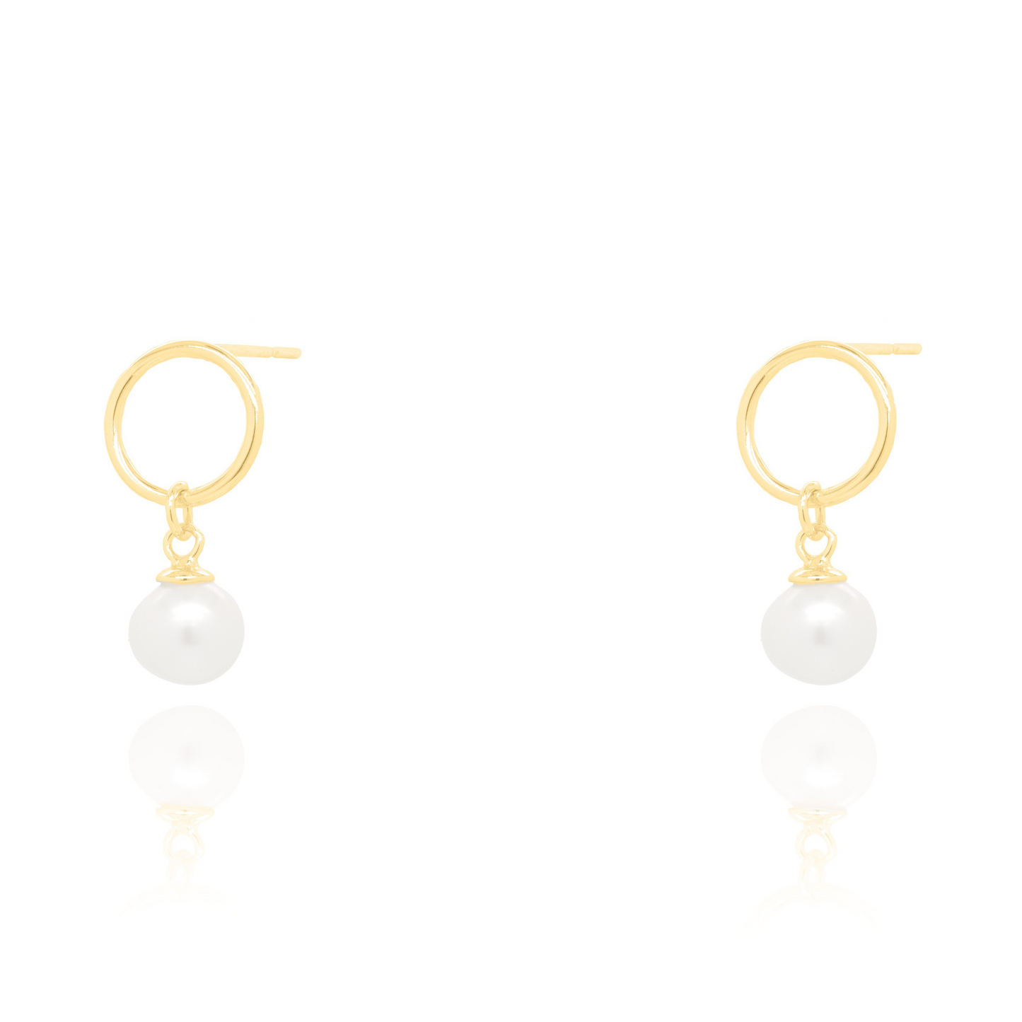 GOLD PEARL DROP EARRINGS