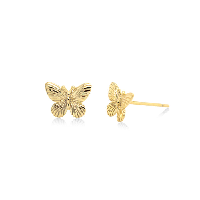 GOLD BUTTERFLY STUDS