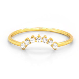 GOLD SUNRISE STACKING RING