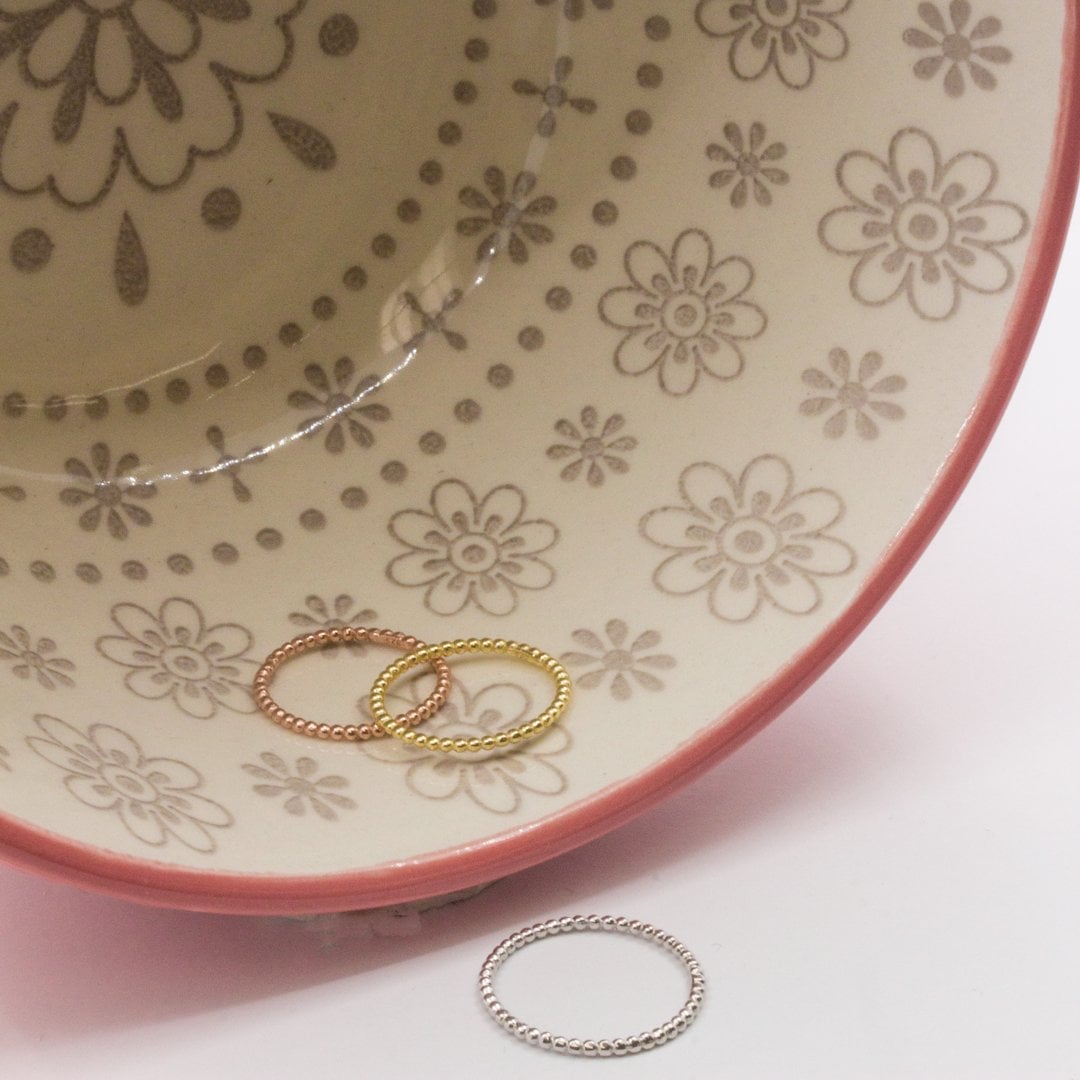 THIN BUBBLE RING in GOLD