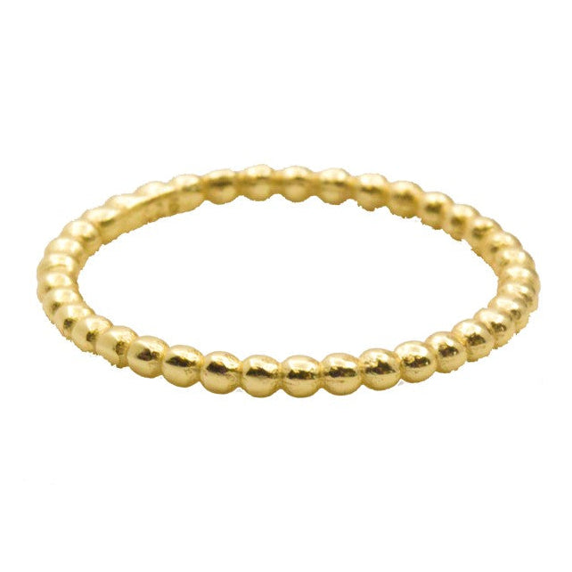 GOLD THIN BUBBLE RING