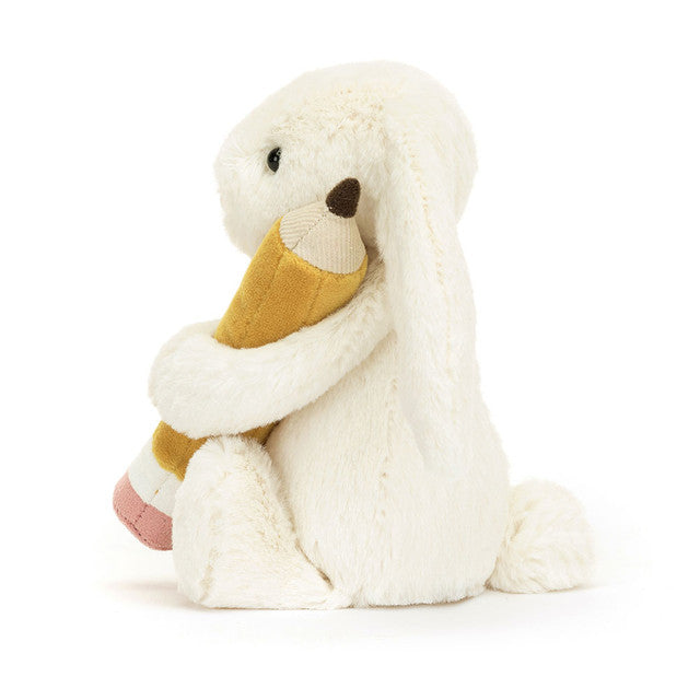 JELLYCAT BASHFUL BUNNY WITH PENCIL