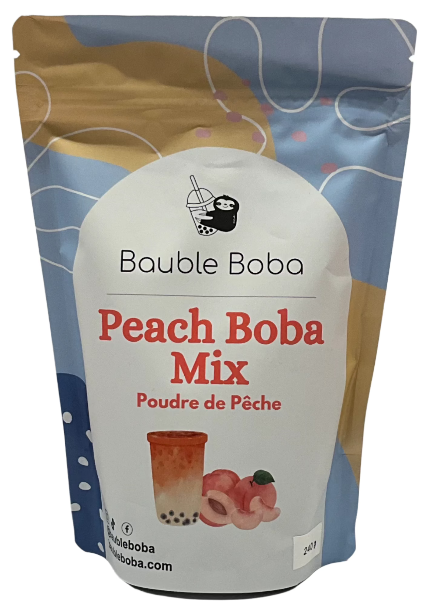 PEACH BUBBLE TEA MIX