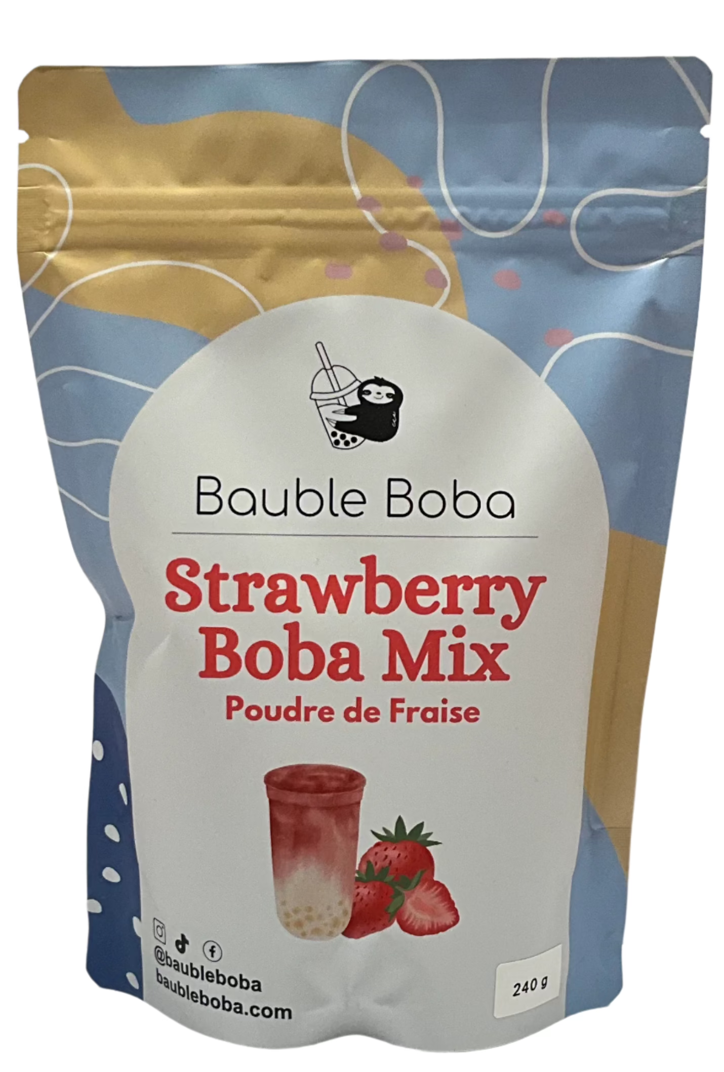STRAWBERRY BUBBLE TEA MIX