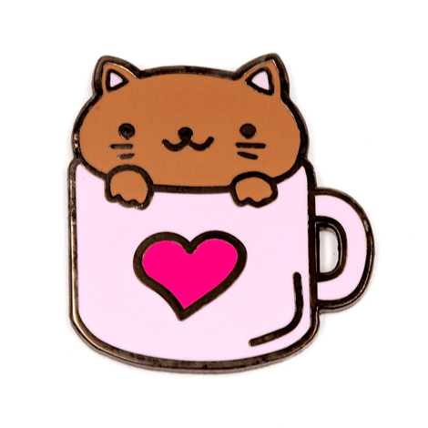 CAT COFFEE PIN