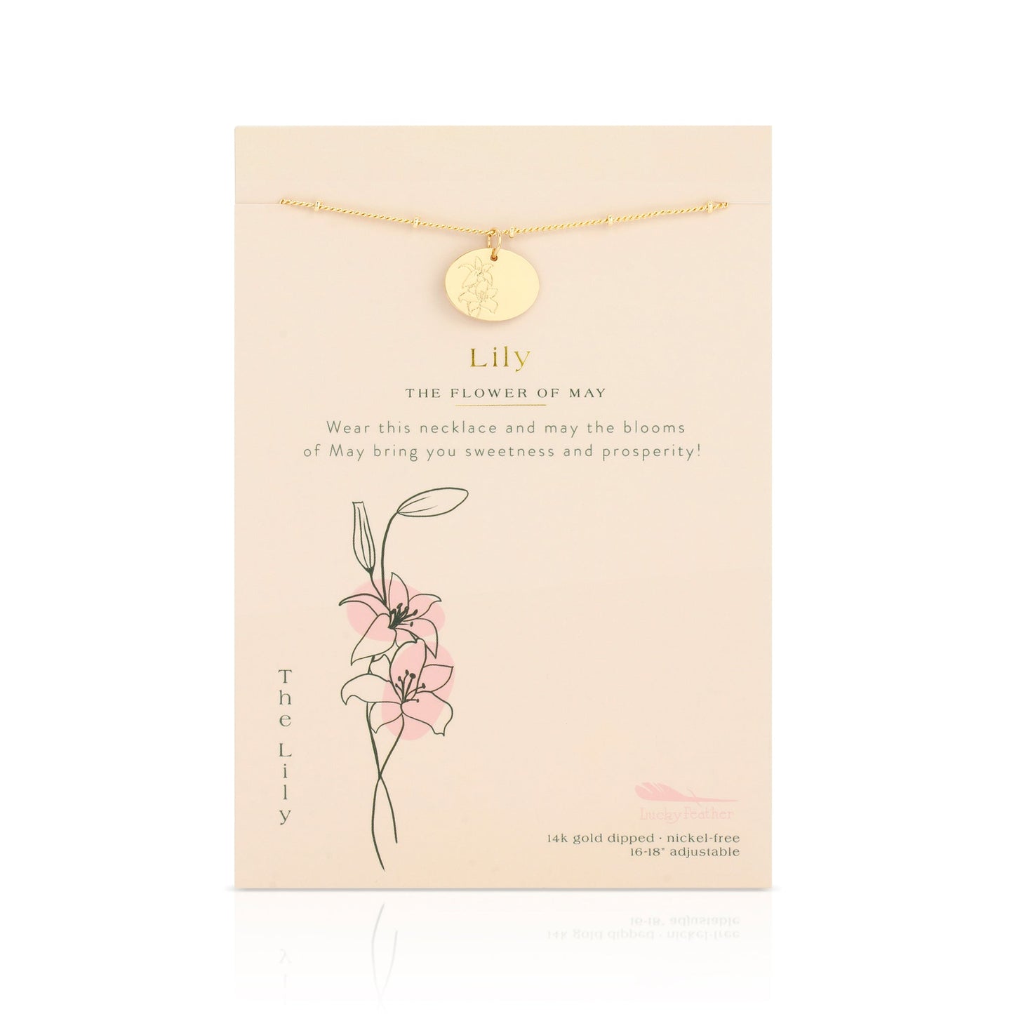 MAY BIRTH FLOWER NECKLACE