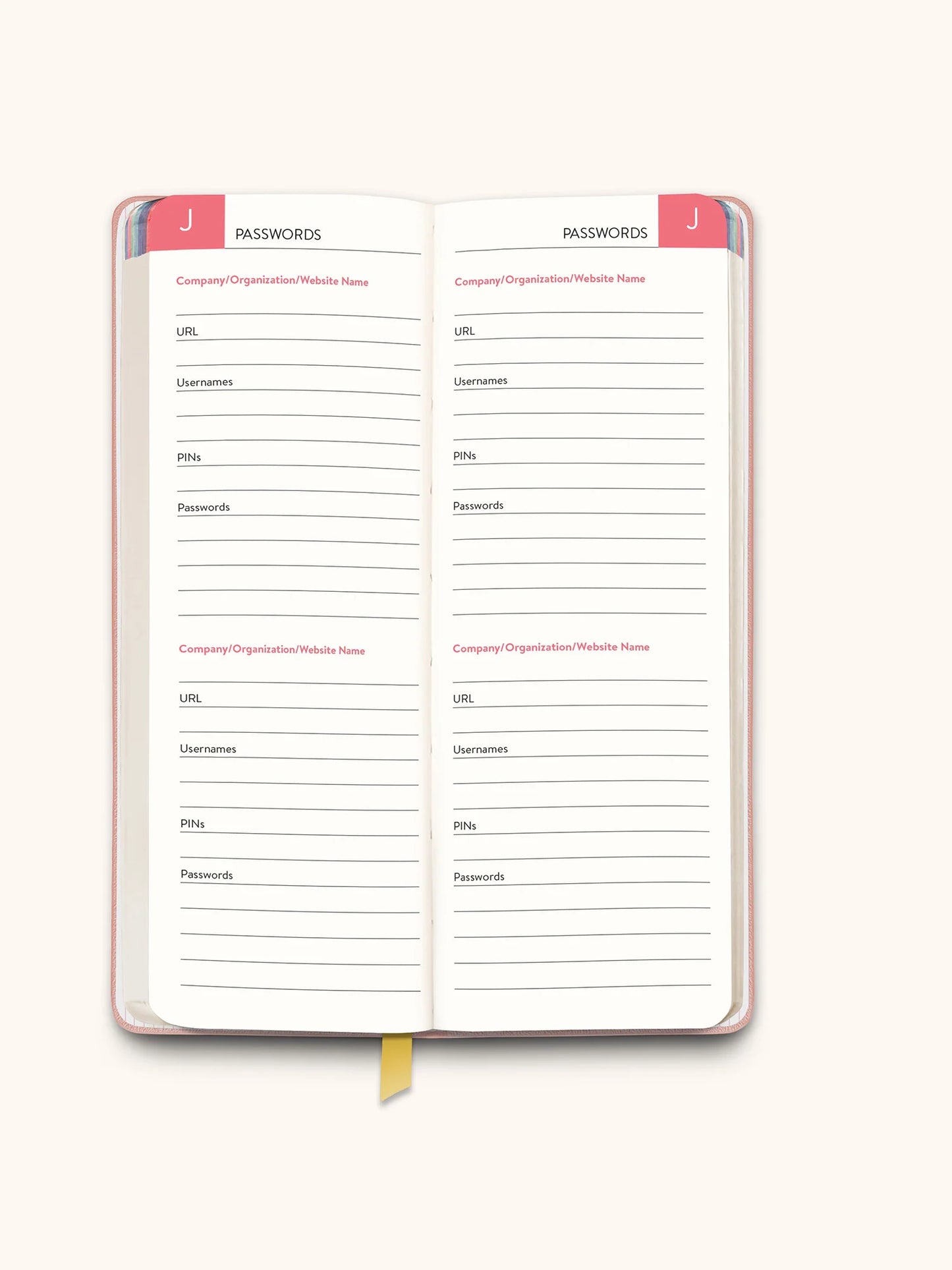 PASSWORD JOTTER JOURNAL