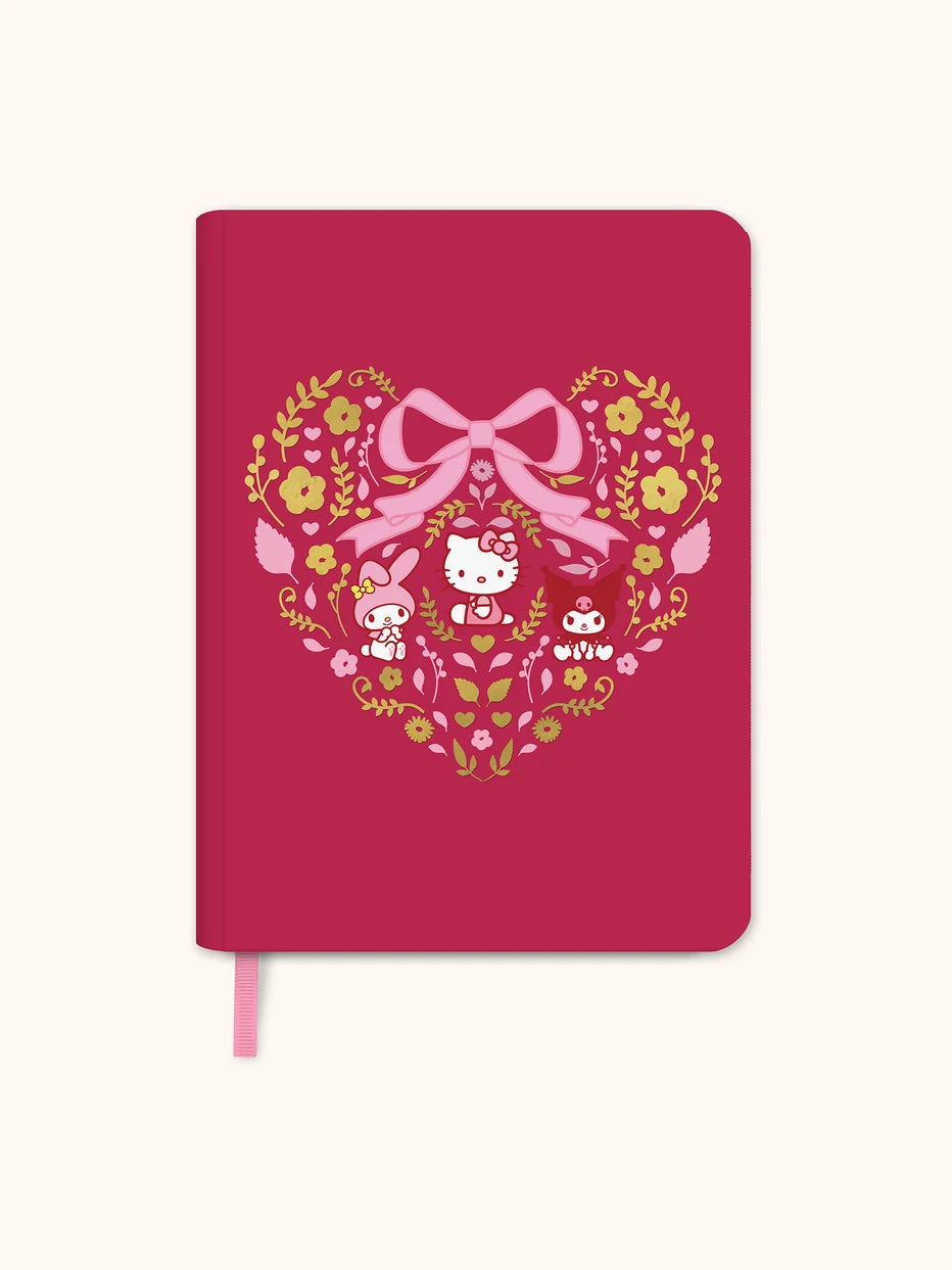 HELLO KITTY & FRIENDS HEARTS AND FLOWERS NOTEBOOK
