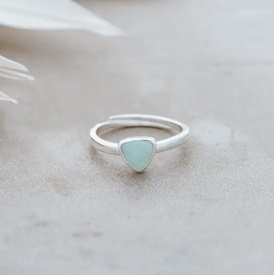 SILVER MAE AMAZONITE RING