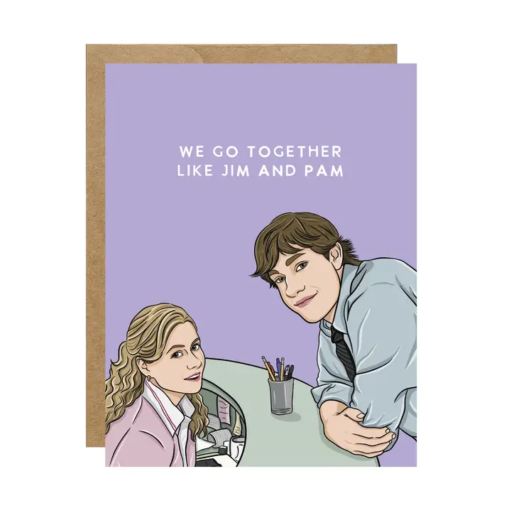 JIM & PAM CARD