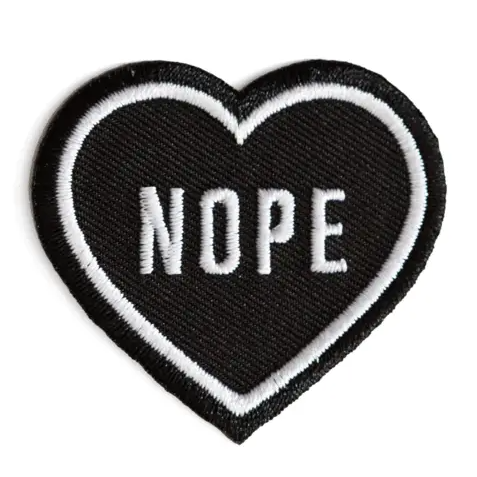 'NOPE' HEART PATCH