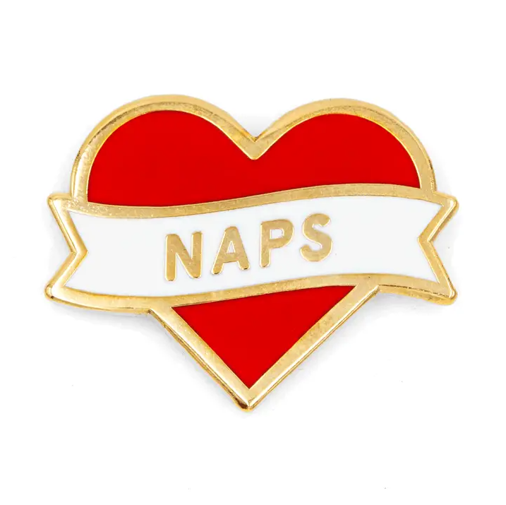 'HEART NAPS' PIN