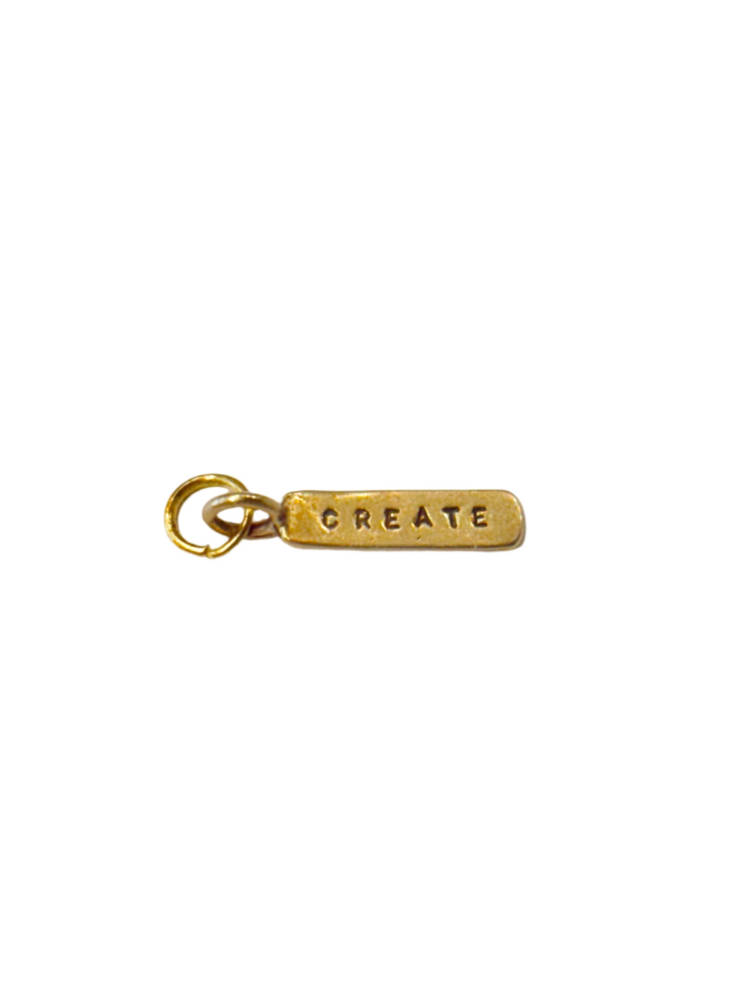 BRONZE CREATE TAG CHARM