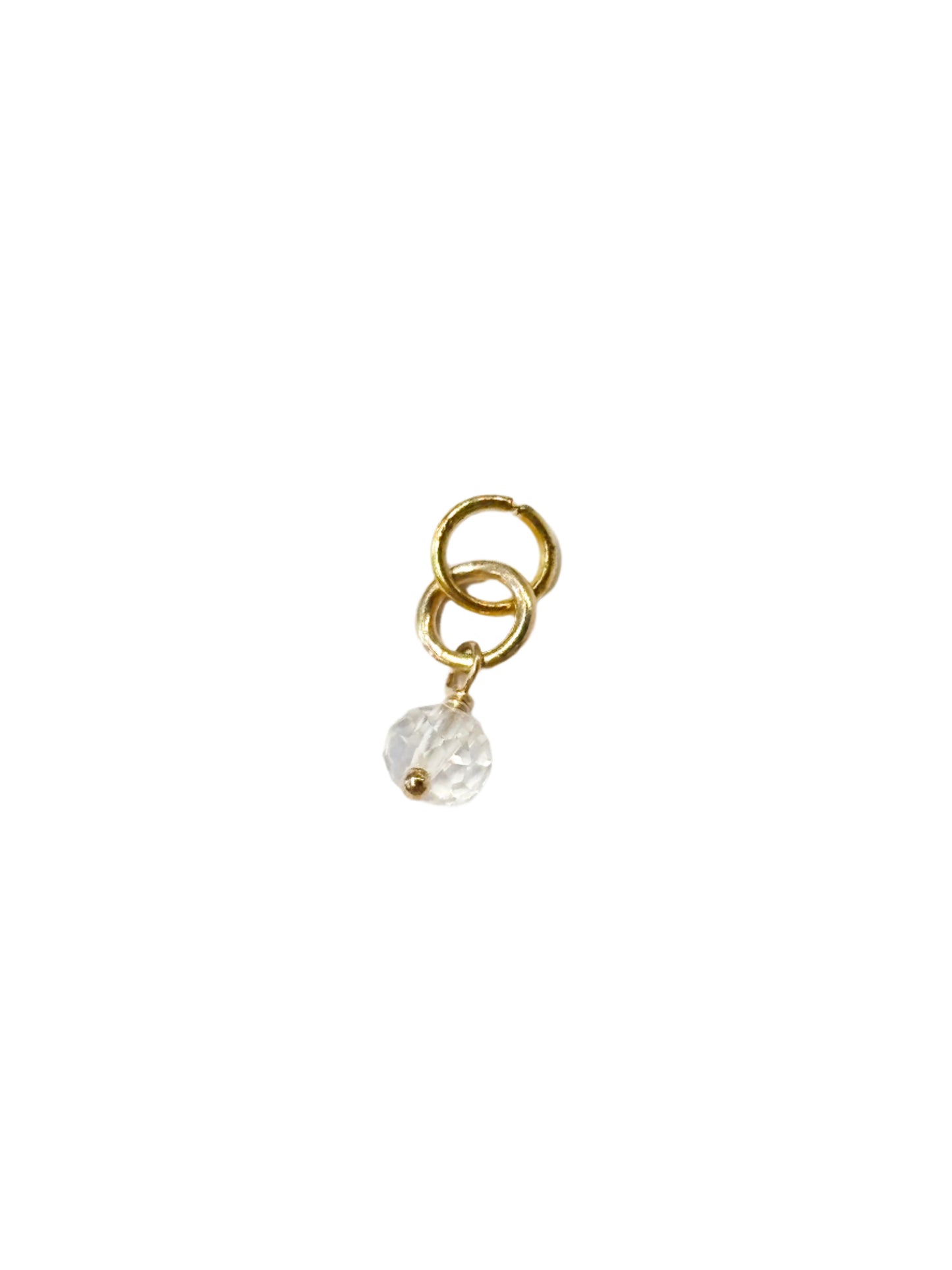 GOLD QUARTZ CHARM