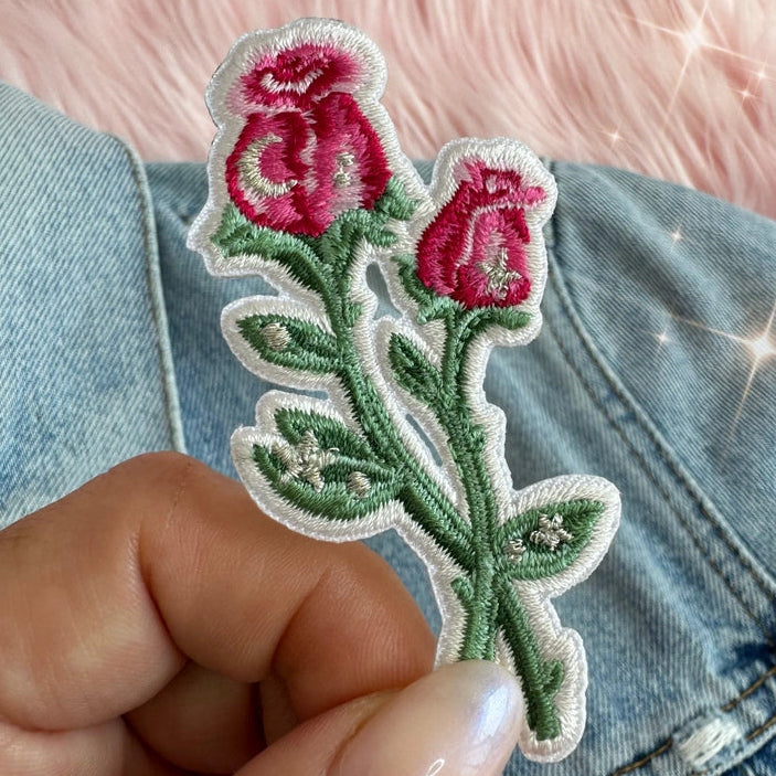 LONG STEM ROSE PATCH