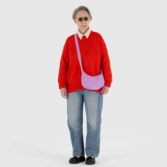 BAGGU SMALL NYLON CRESCENT BAG