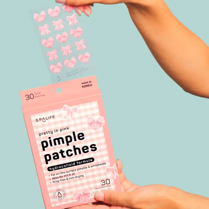 PINK BOW ACNE PATCHES