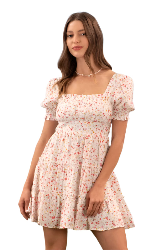 COLOURFUL FLORAL DRESS