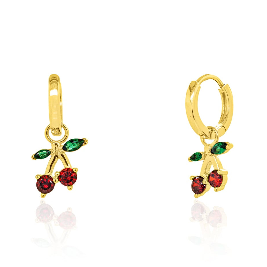 GOLD CRYSTAL CHERRY HUGGIES