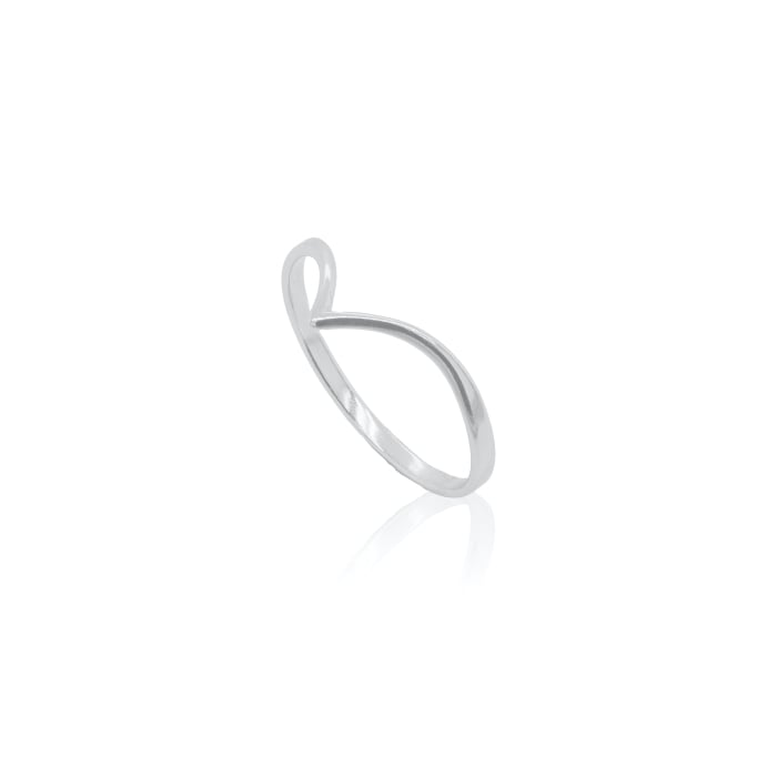 CHEVRON RING in SILVER