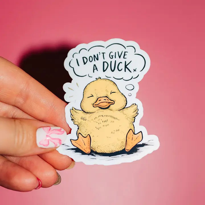 'DON'T GIVE A DUCK' STICKER