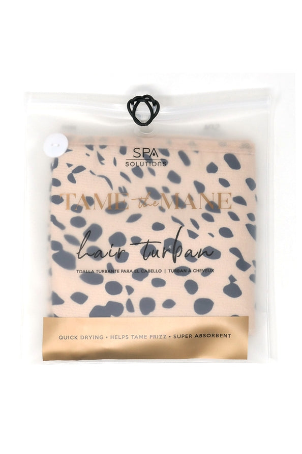 CHEETAH HAIR TURBAN