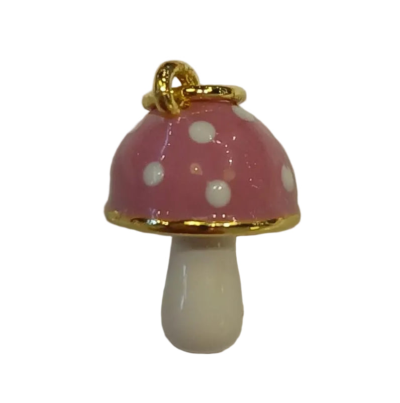PINK MUSHROOM CHARM