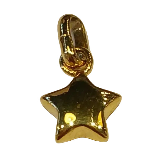 GOLD PUFF STAR CHARM