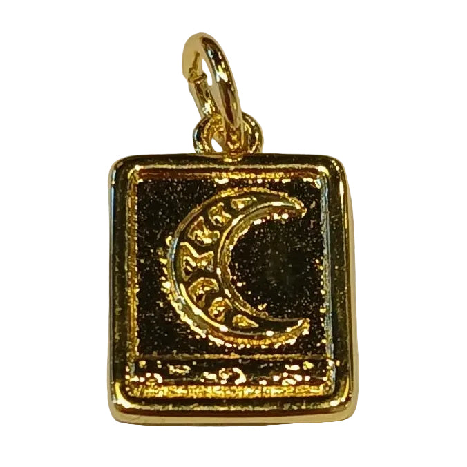 MOON CARD CHARM