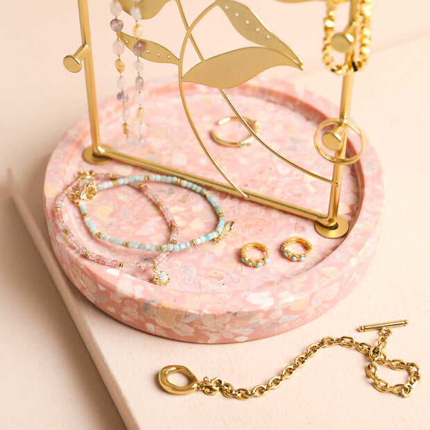 FLORAL TERRAZO JEWELRY STAND