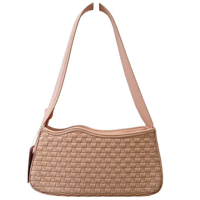 BASKET WEAVE HANDBAG