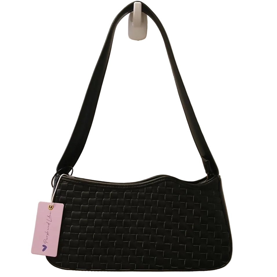 BASKET WEAVE HANDBAG