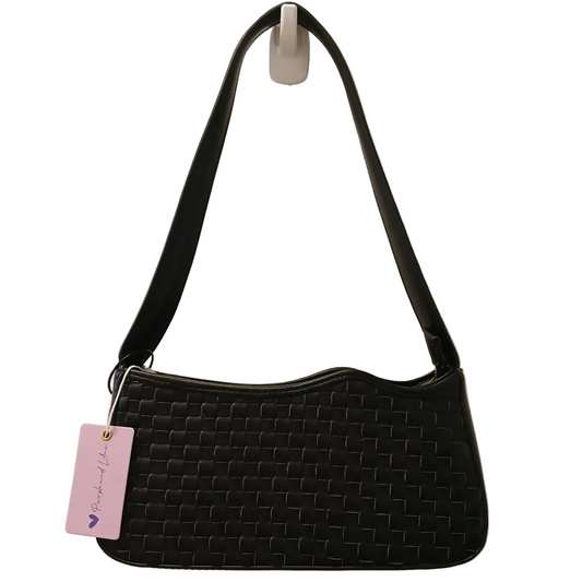BASKET WEAVE HANDBAG