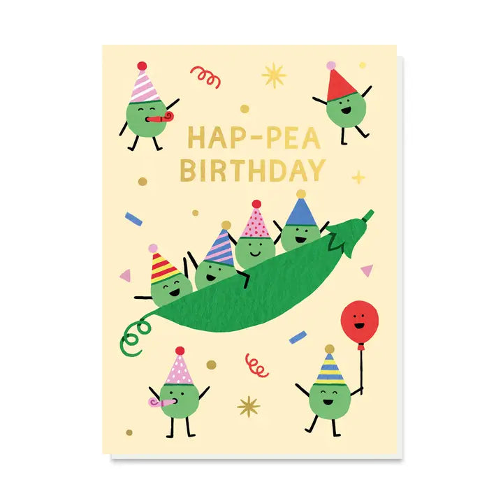 HAP-PEA BIRTHDAY CARD