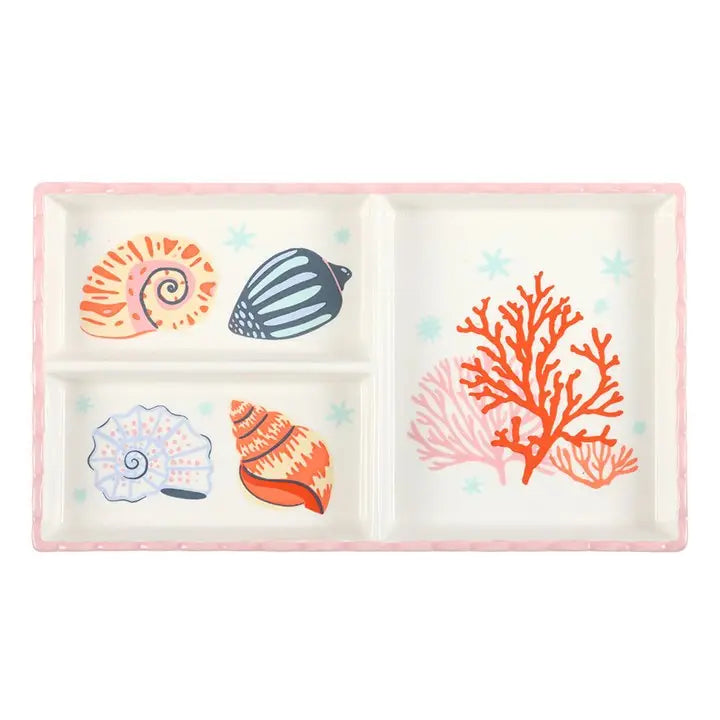 SHELL & CORAL TRINKET TRAY