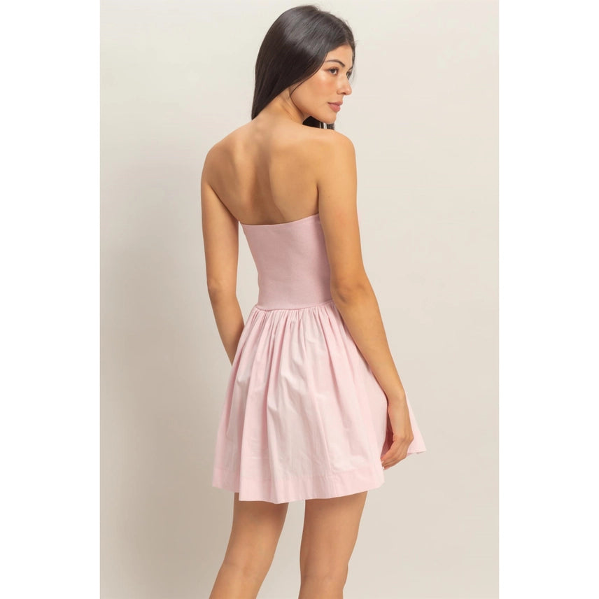 STRAPLESS MINI DRESS