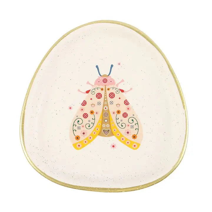 FLORAL INSECT TRINKET DISH