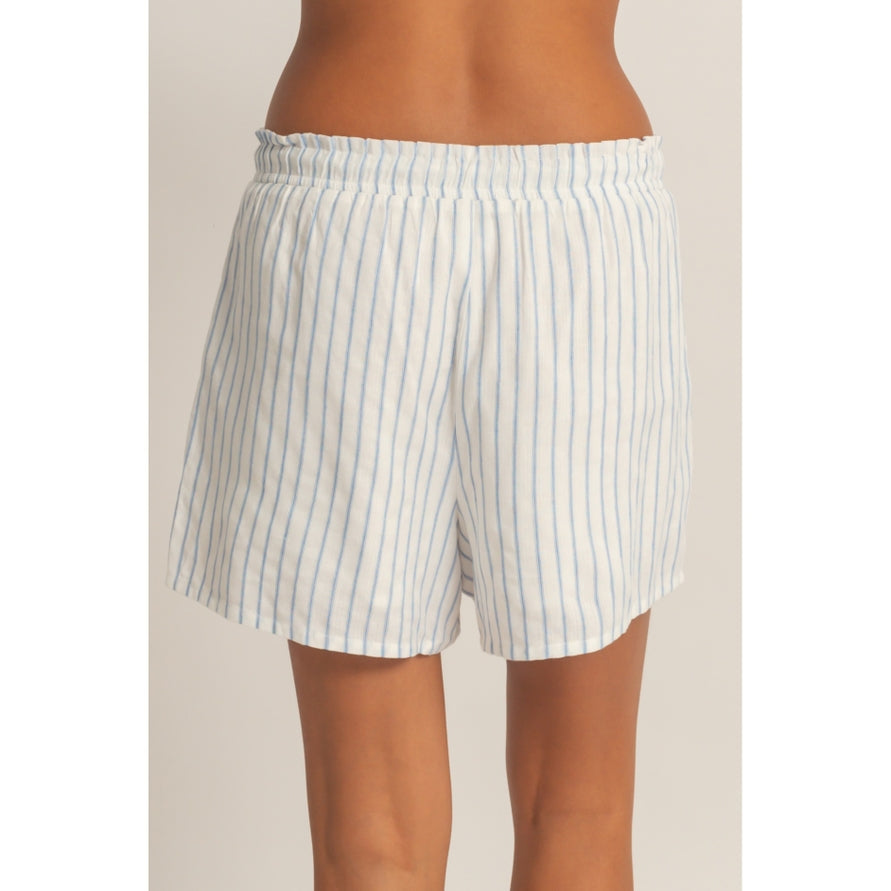 BLUE STRIPED SHORTS