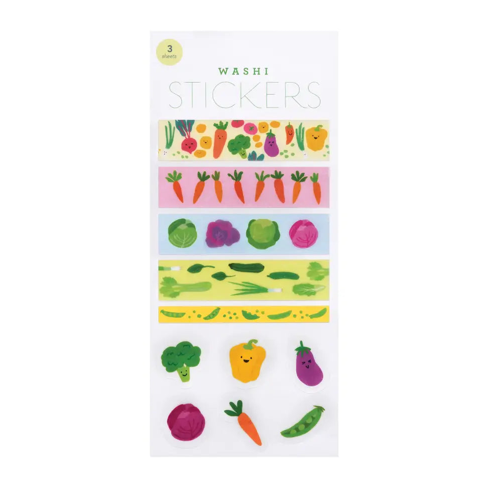 VEGETABLE PATCH WASHI STICKERS
